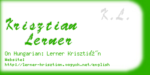 krisztian lerner business card